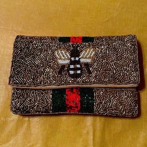 Beaded Bee Bag 5x7” size    New never used.